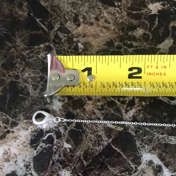 Cute Silver & Rose Gold Calico Cat Necklace - Picture 3 of 5